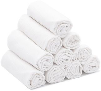 ZOLLNER Waschlappen, (10-St), 35 x 50 cm, 100% Baumwolle