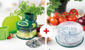 Genius Nicer Dicer 10-tlg. Pegasus + 4tlg. Scheiben-Set Pegasus