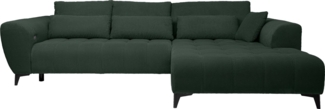 WERK2 Ecksofa Garay, XXL-Liegefläche: elektrisch ausziehbar auf ca. 228×126 cm, Luxus in Übergröße: XXL-Liegefläche, Komfort-Ottomane & stilvolle Füße