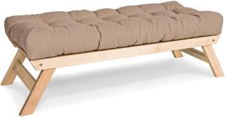 Marior HOME 'ALLEGRO' Bank, Buchenholz, Unbehandelt, Beige