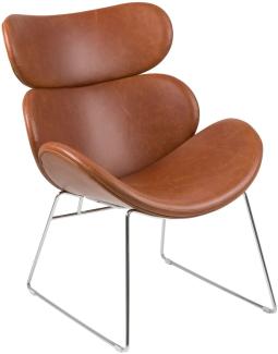 Sessel CAZY PKline in Vintage-Cognac