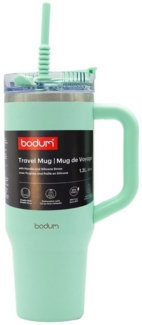 bodum Thermobecher mit Strohhalm Heiß & Kalt Isolierbecher to Go 1200ml mint
