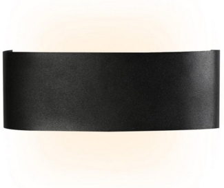 Nettlife Wandleuchte Innen & Aussen Wandlampe Schwarz, LED fest integriert, Warmweiß, Schlafzimmer Wohnzimmer Flure