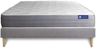 Actilatex dream matratze 160x220 cm + Bettgestell mit lattenrost - Dicke : 22cm - Latex und Memory-schaum - H3