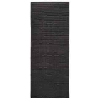 Teppich Natur Sisal 80x200 cm Schwarz