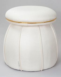 Hocker Corin 145 Elfenbein / Gold