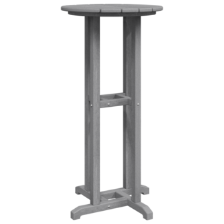 vidaXL Bartisch Hellgrau 55x55x107 cm HDPE 42006609