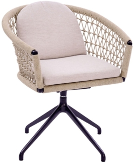 Gartenstuhl Riverton, Rope, Beige, 64 x 78 x 61 cm
