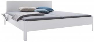 NAIT Doppelbett 200 x 200cm Weiß Mit Kopfteil