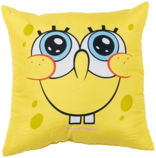 United Labels® Dekokissen Spongebob Schwammkopf Kissen Plüsch Zierkissen Kopfkissen 40x40 cm