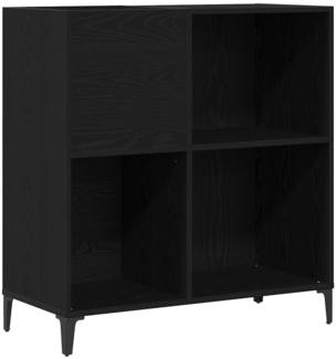 vidaXL Schallplattenschrank Schwarz Eichen-Optik 84,5 x 38 x 89 cm 862871