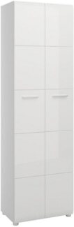 Garderobenschrank Mestre / Merano , Holzwerkstoff , Weiß , 59 x 197 x 37 cm