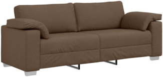 vidaXL Sofa Braun 219 x 77 x 82 cm Stoff 4105241