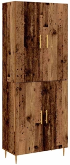 vidaXL Hochboard Wandmontiert Altholz 69,5 x 34 x 180 cm Holzwerkstoff 3394578