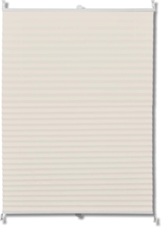 Plissee Faltrollo Rollo Plisseerollo 100x200cm Creme 240644