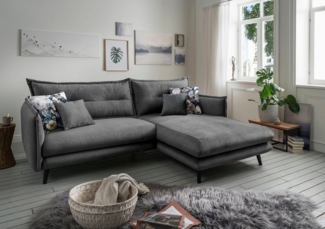 INOSIGN Ecksofa Lazio modernes Design, bequem, schmale Armlehnen, OTTOs Choice, zwei verschiedene Fußfarben wählbar