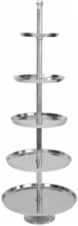 Koopman Etagere Servierständer XXL 170 cm Design Tortenständer Dekoration, Aluminium, (1-tlg), XXL, Aluminium Guss, 5 Etagen, bis 12 Kg belastbar, Gewicht 13 Kg