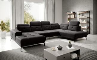 Wohnideebilder Bretan Schwarz Ecksofas & Eckcouches CO-BRE-RT-10LU