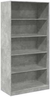 vidaXL Kleiderschrank Betongrau 100x50x200 cm Holzwerkstoff 3307732