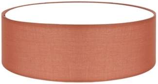 LQWELL LED Deckenleuchte aus Leinen, Ø40cm x H10cm,Deckenlampe,2x E27, ohne Leuchtmittel, Warmweiß, Textil Lampenschirm, Schlafzimmer, Wohnzimmer