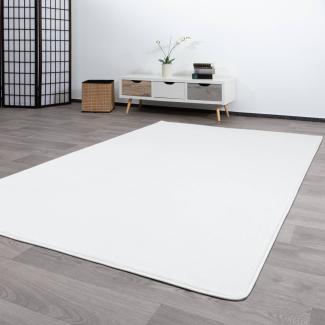 Kurzflor Teppich Pisa, Farbe: Creme, Größe: 60x120 cm