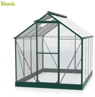 Vitavia Gewächshaus Triton 5000, ESG, smaragd, inkl. Fundament