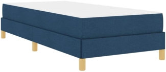vidaXL Boxspringbett Blau und Braun 80 x 200 cm 3398527