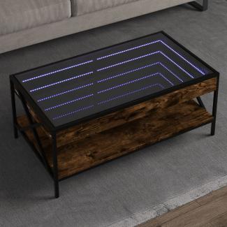vidaXL Couchtisch mit Infinity-LED Räuchereiche 90x50x38 cm 847709