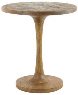 Light & Living Beistelltisch Beistelltisch BICABA Light & Living Ø50x55 cm Holz Matt dunkel Braun