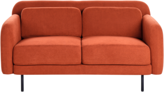 2-Sitzer Sofa Stoff orange LILAND
