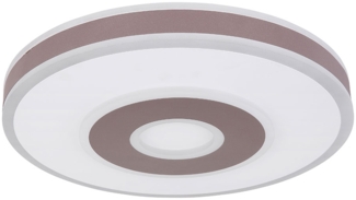 LED Deckenleuchte, Fernbedienung, Metall Acryl, weiß, D 44cm