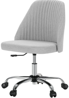 SURFOU Bürostuhl Chefsessel Schreibtischstuhl Stuhl OfficeChair Drehstuhl Computerstuhl (Moderner Arbeitsstuhl Twill-Stoff Drehstuhl Leinen Gepolstert), für Büro Zuhause Make-up Kleiner Raum Schlafzimmer 113kg