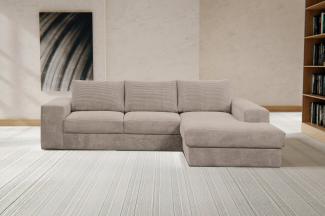 WERK2 Ecksofa Rozzana, Design Ecksofa mit hohem Komfort in trendig-weichem Cord & Breitcord