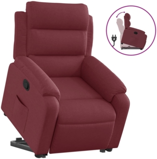 vidaXL Relaxsessel mit Aufstehhilfe Weinrot Stoff 3204983