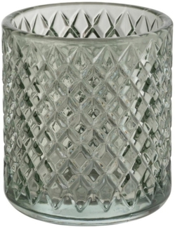 WENKO Zahnputzbecher ATESSA, Ø 7,5 cm, H 10 cm, Grün, Glas, (1-St)