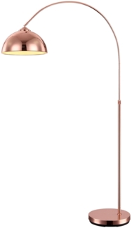 Stehlampe Wohnzimmer E27 Stehleuchte bogenförmig Leseleuchte kupfer 58227C