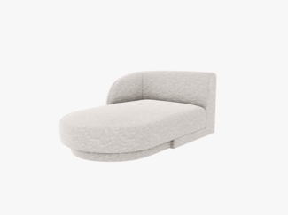 Micadoni Modul Miley 2-Sitzer Links Chenille Hellgrau