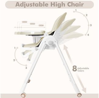 FIVMEN Tischsitz Kindertischsitze Verstehllbar und Klappbar, Höhenverstellbarer