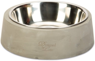 Designed By Lotte Futternapf Beton Napf Riboco grau