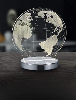 TRIO Leuchten 'Globe' LED-Tischleuchte, Acryl / Chrom, 20cm