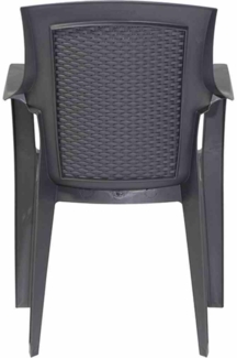 PROGARDEN Eden SET 2 x Stapelsessel anthrazit