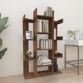 vidaXL Bücherregal Braun Eichen-Optik 86x25,5x140 cm Holzwerkstoff 816004