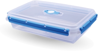 Vorratsdose für Lebensmittel ( 2000 ml ) - Blau - Frischhaltedosen Brotdose, BPA-Frei luftdicht, Aufbewahrungsbox Meal Prep Box, Schale