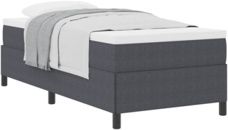 vidaXL Boxspringbett Dunkelgrau 90 x 190 cm Samt 42006943