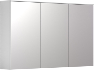 trendteam smart living - Spiegelschrank - Weiß - Badschrank mit 3 Spiegeltüren - (BxHxT) 120 x 70 x 17 cm - Badmöbel mit 6 Einlegeböden - Soft-Close