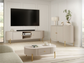Wohnzimmer-Set Sepiroz II (Farbe: Sandbeige)
