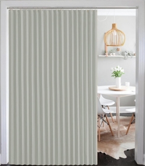 LMaxhome Türvorhang Wandteiler Raumteiler Vorhang Breite 254 cm Sichtschutz für Wohnzimmer (1 St), blickdicht, Oxford-Gewebe, Türgardine mit Häkchen Verdunkelung für Fenster Schlafzimmer Trennwand