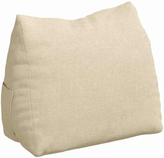 vidaXL Rückenkissen Creme 45 x 20 x 35 cm Stoff 42015009