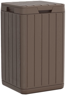 vidaXL Outdoor-Mülltonne Braun 38x38x65 cm PP 364226