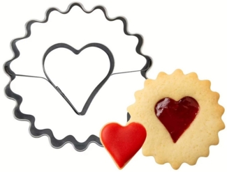 Zenker Ausstecher Linzer mit Herz Plätzchenform